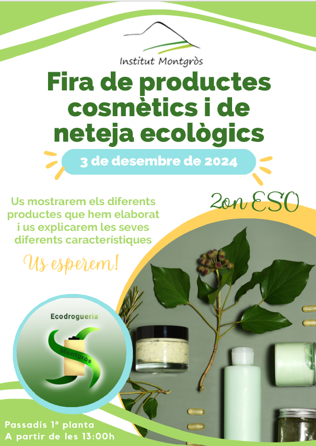 Anunci Fira de Productes Ecològics 2nESO